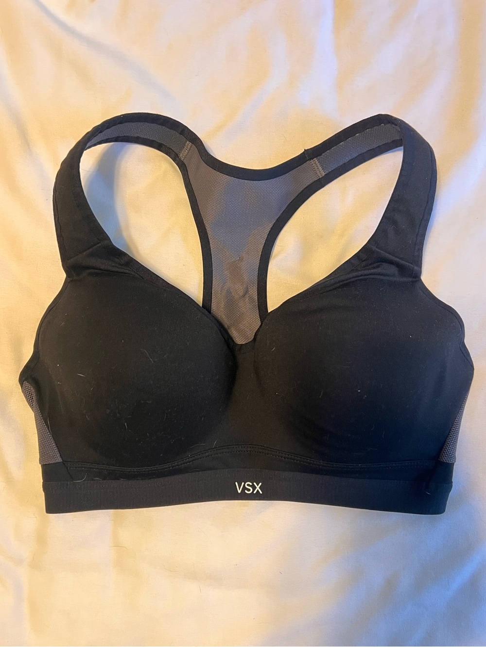 VSX Black Racerback Molded-Cup Sports Bra